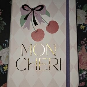Mon Cheri Pink and Gold Cherry Notebook